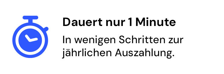 THG Anmeldung dauert nur eine Minute