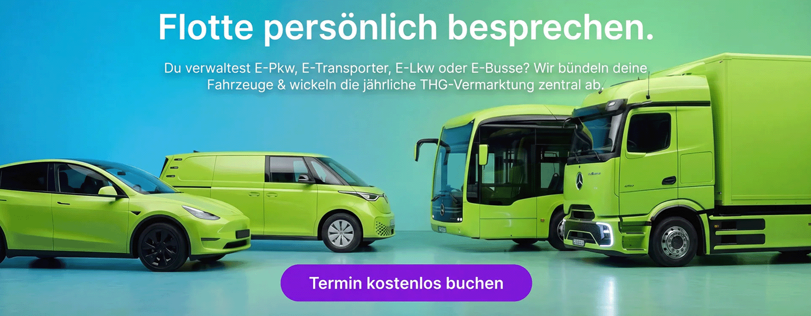 Termin buchen Beratung THG-Prämie für Flotten